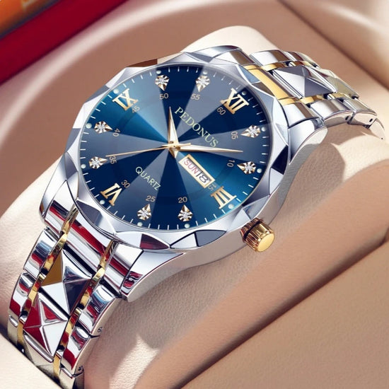 Luminous Calendar Steel Quartz Watch