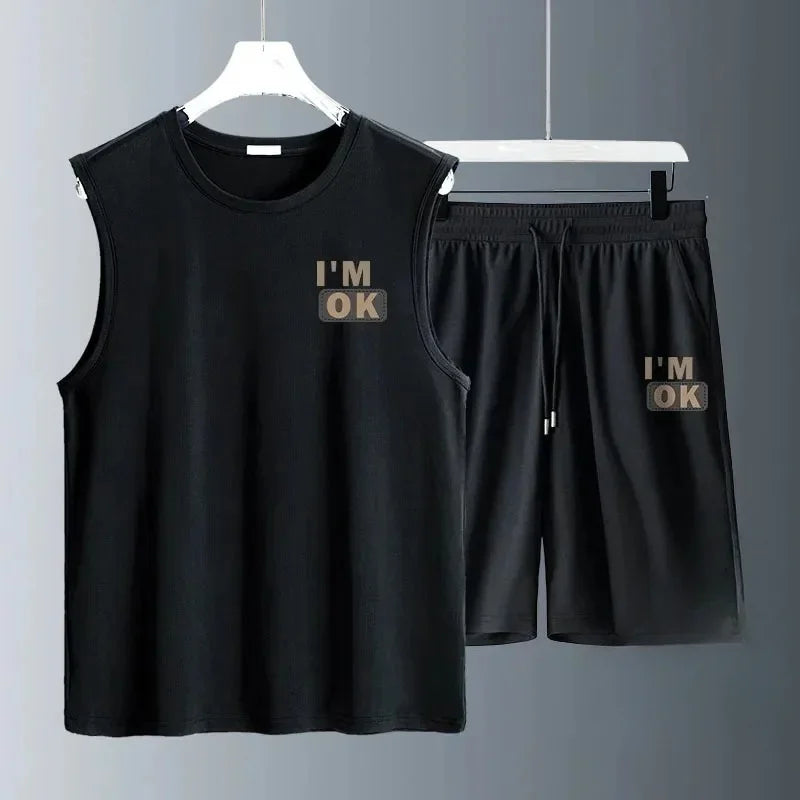 Mens Summer Tank Top Set