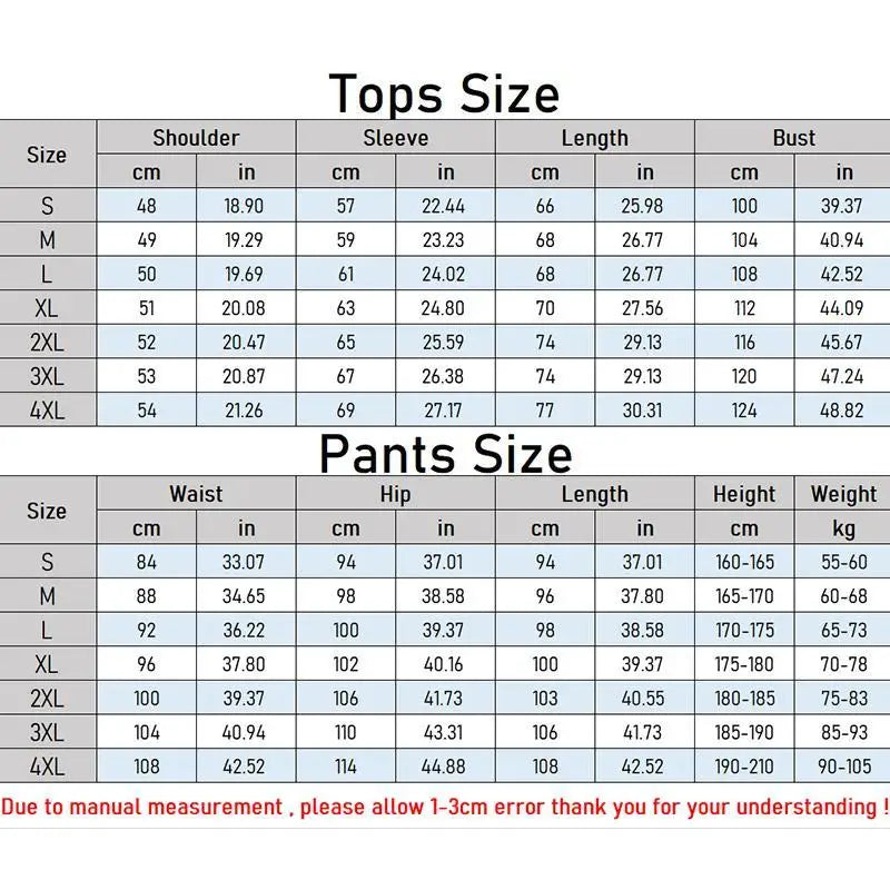 Mens Casual Two Piece Set