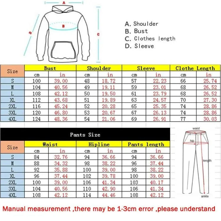 Mens Casual Two Piece Set